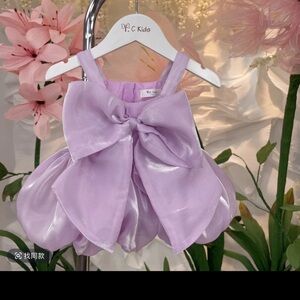 Lavender Bow Dress/Top for Kids